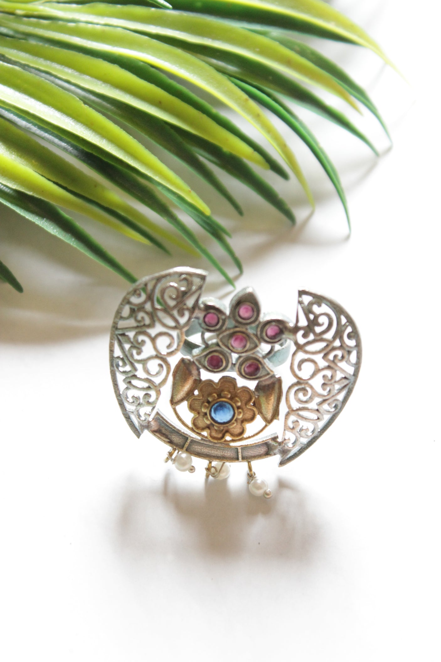 Dual Tone Statement Cocktail Ring