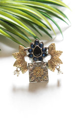 Dual Tone Statement Flora Cocktail Ring