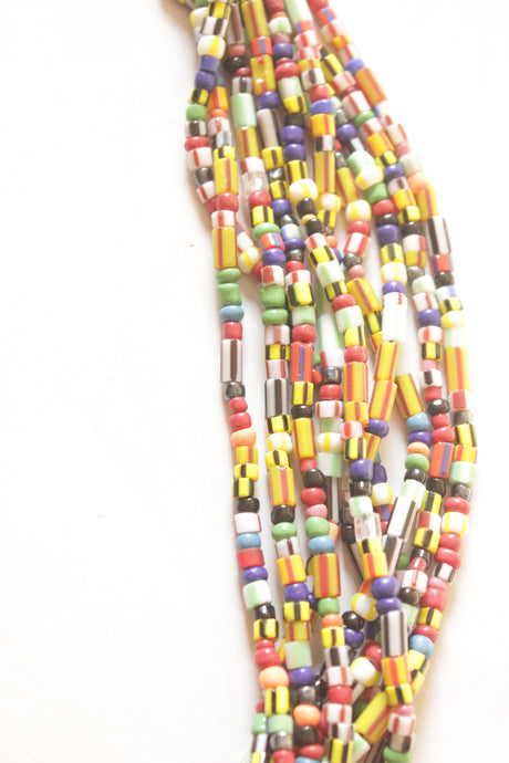 Multi-Color Beads Handmade Beaded Necklace