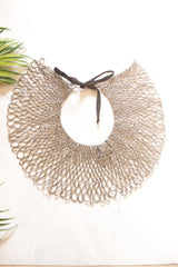 Silver Beads Statement Handmade Beaded Necklace