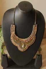 Golden Beads Handmade Beaded Necklace