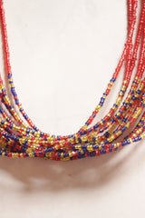 Multi-Color Glass Beads Handmade Boho Necklace