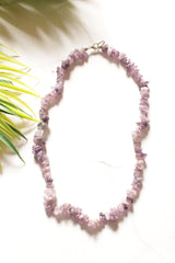 Purple Crystal Stone Necklace