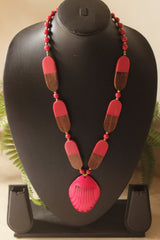 Wood and Stone Beads Necklace
