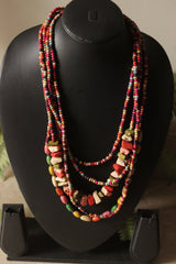 Multi-Layer Wooden Beads Handmade Boho Necklace
