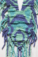 Shades of Blue Braided Beads Necklace