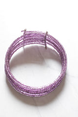 Purple Beads Choker Necklace