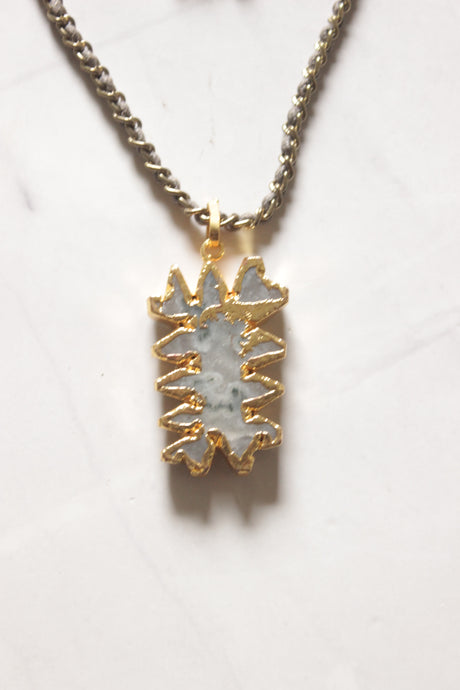 Two Layer Gold Tone Chain Necklace