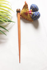 Wood and Fabric Hand Embroidered Juda Stick