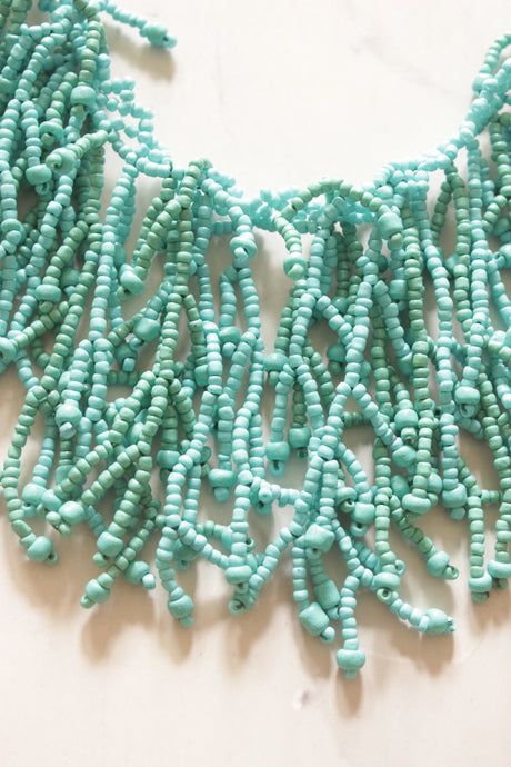 Turquoise Beads Handmade Boho Necklace
