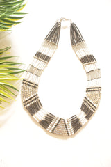 Metal and Acrylic Beads Handmade Necklace