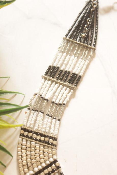 Metal and Acrylic Beads Handmade Necklace