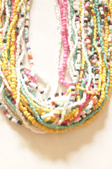 Multi-Color Beads Hand Braided Boho Necklace
