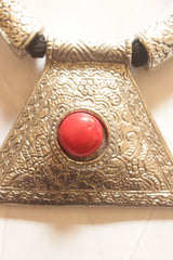 Rustic Radiance Red Stone Necklace