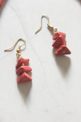 Turquoise and Red Beads Necklace Set