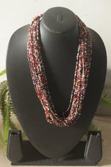 Multi-Color Beads Layered Necklace