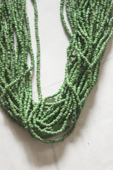 Sea Green Beads Hand Beaded Multi-Layer Necklace