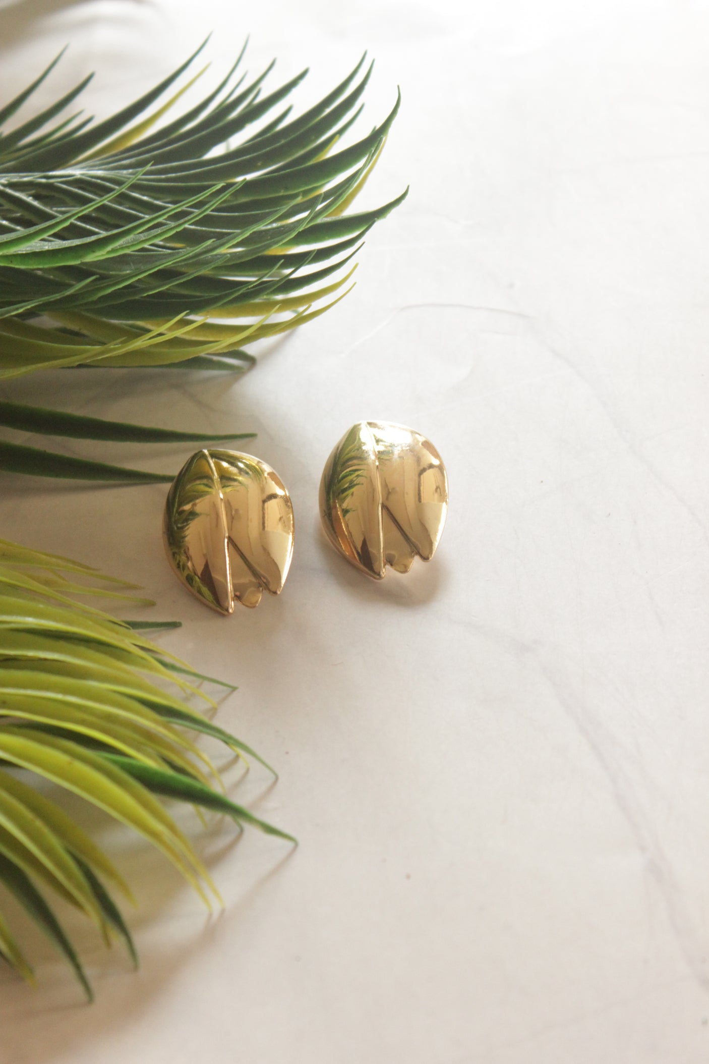 Golden Stud Earrings