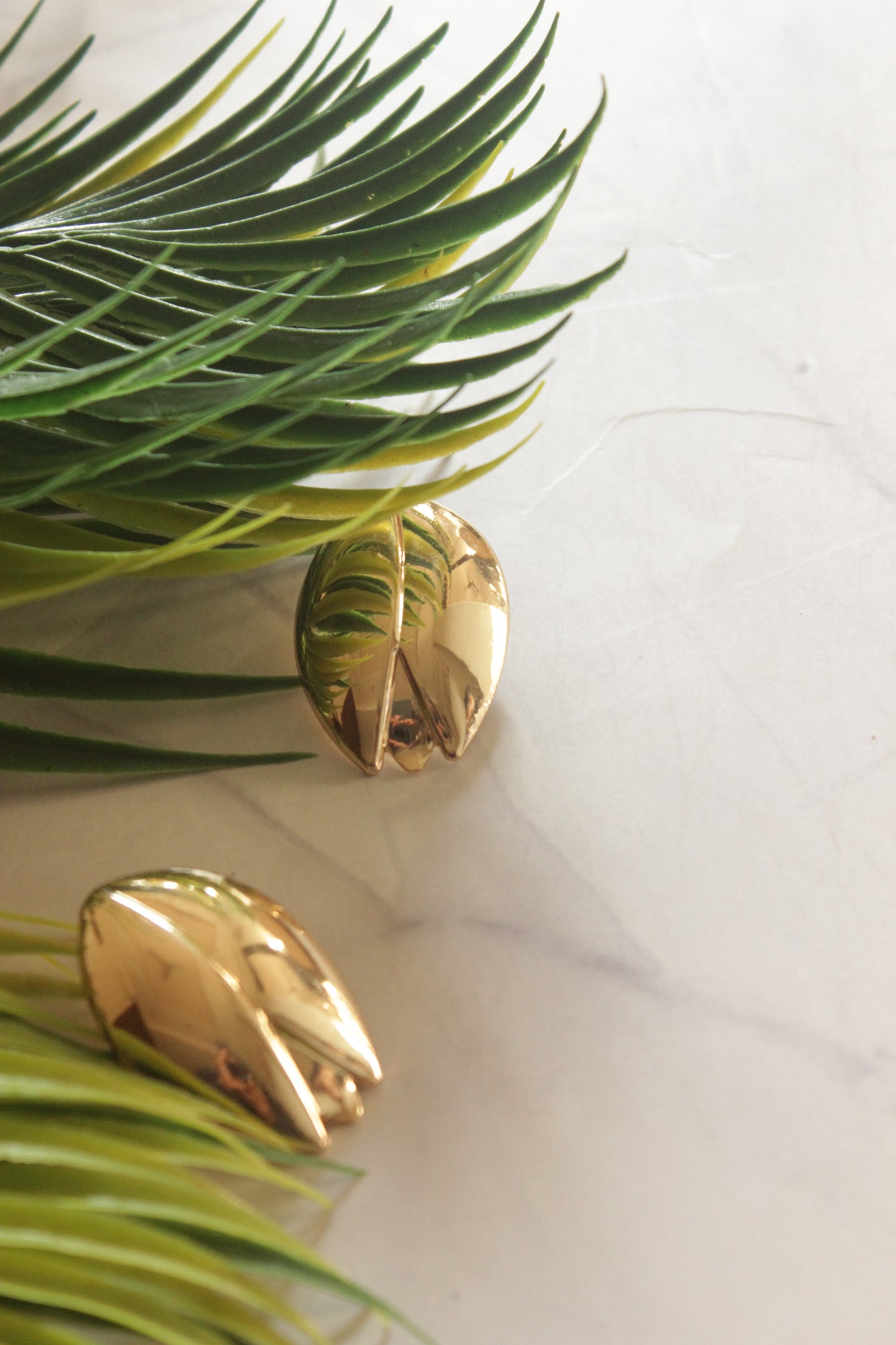 Golden Stud Earrings