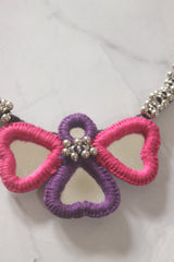 Handmade Fabric Choker with Mirrors and Ghungroos