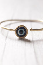 Load image into Gallery viewer, Brass Handcrafted Evil Eye Bracelet Kada
