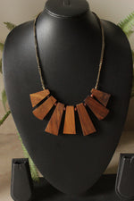 Load image into Gallery viewer, Wooden Charms Handmade Chain Necklace
