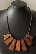 Load image into Gallery viewer, Wooden Charms Handmade Chain Necklace
