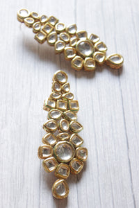 Kundan Stones Gold Toned Statement Festive Earrings