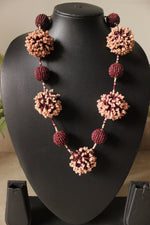 Load image into Gallery viewer, Brown &amp; Ivory Plastic Beads Versatile Necklace
