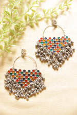 Load image into Gallery viewer, Bunch of Grapes Multi-Color Enamel Painted Afghani Earrings
