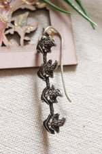 Load image into Gallery viewer, Set of 2 Oxidised Finish Intricately Detailed Earrings
