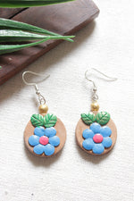 Load image into Gallery viewer, Handcrafted Terracotta Clay &amp; Fabric Beads Adjustable Length Necklace Set
