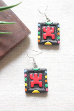 Load image into Gallery viewer, Handcrafted Tribal Motifs Terracotta Clay Adjustable Length Necklace Set
