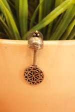 Load image into Gallery viewer, Pendulum Shaped Oxidised Finish Earrings
