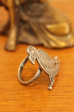 Load image into Gallery viewer, Bird on a Branch Oxidised Finish Statement Cocktail Ring
