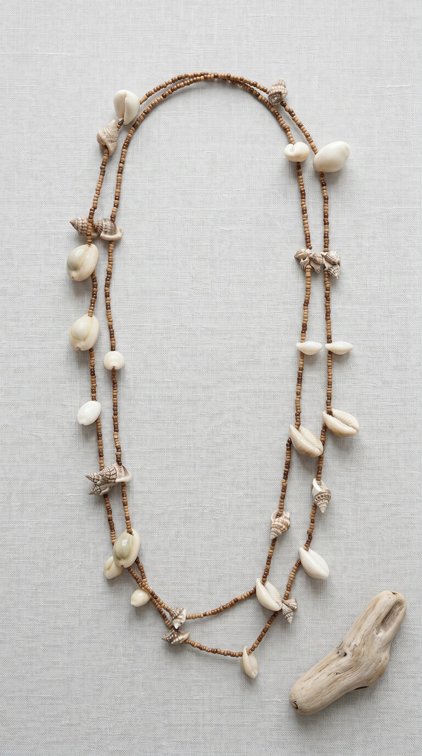 Sea Shells and Cowrie Shells Beaded Handmade Necklace