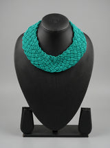 Turquoise Beads Handmade Beaded Necklace