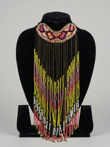 Multi-Color Statement Boho Beaded Waterfall Necklace