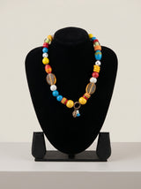 Vibrant Multi-Color Beads Boho Necklace