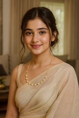 Pearls Embedded Gold Finish Hasli Choker Necklace Set