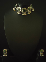 Peacock Motif Choker Necklace Set