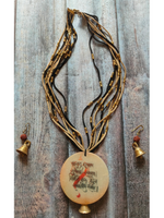 Load image into Gallery viewer, Handcrafted Mantra Printed Pure Marble Necklace Set
