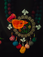 Load image into Gallery viewer, 3 Layer Fabric Beads Hand-Painted Necklace Set
