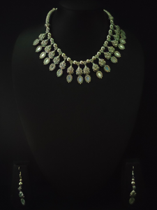 Petite Metal Necklace Set with Ganesha Motifs