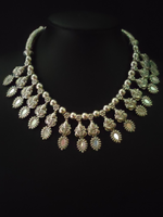 Load image into Gallery viewer, Petite Metal Necklace Set with Ganesha Motifs
