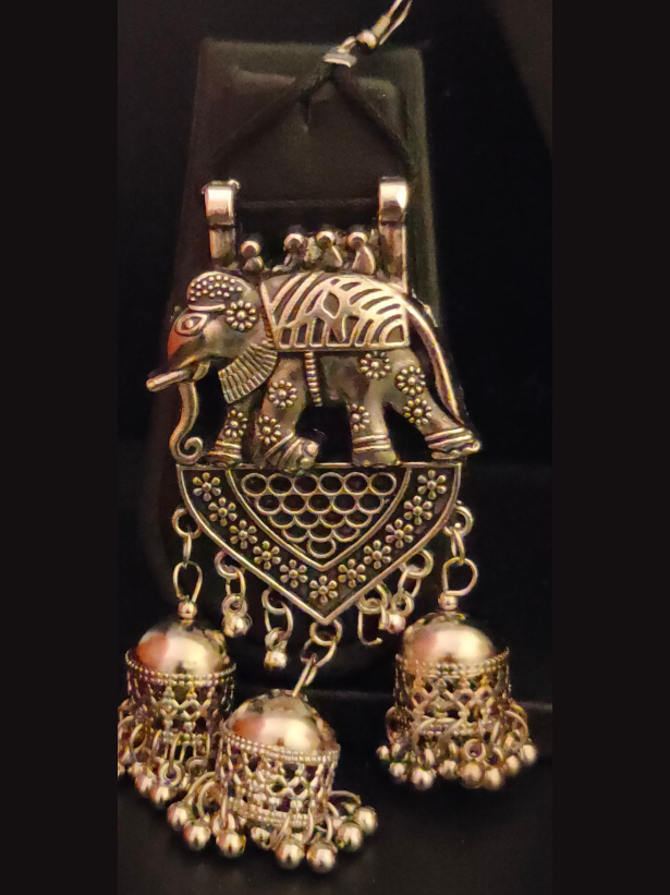 Elephant Earring with Multiple Jhumka Strands