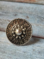 Load image into Gallery viewer, Statement Warrior Oxidised Silver Ring (Adjustable)
