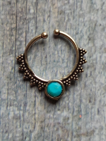 Load image into Gallery viewer, Set of Four Oxidised Silver Septum Nosepins
