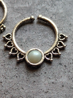 Load image into Gallery viewer, Four Oxidised Silver Septum Nosepins
