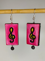 Load image into Gallery viewer, Set of 2 Minimal Handcrafted Terracotta Clay Earrings
